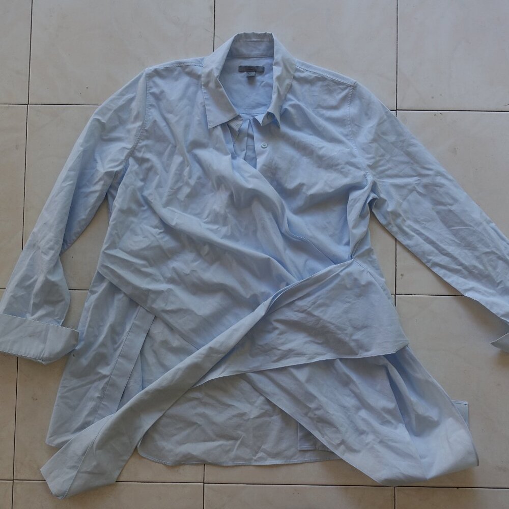 COS Button Up Wrap Waist Blouse